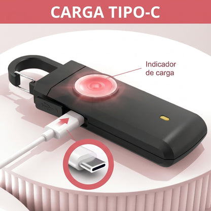 AVISAYA® | Alarma Personal Recargable con Luz LED